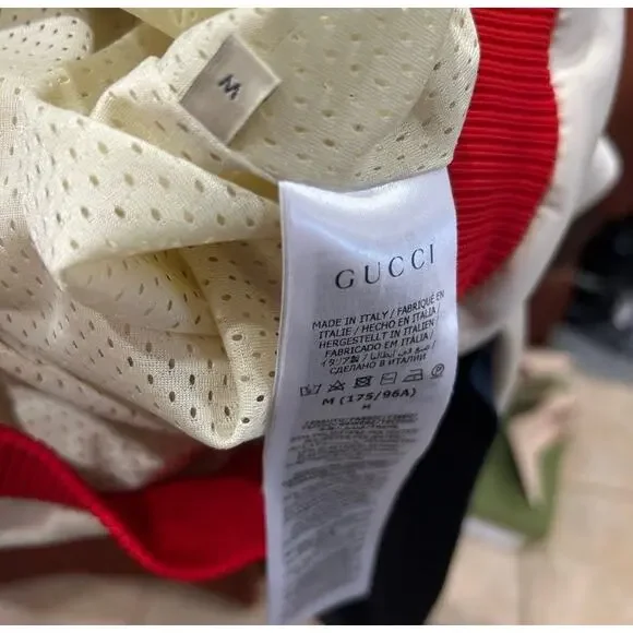 Unisex Gucci light neoprene Gucci logo hoodie size medium fits like large - Picture 11 of 12